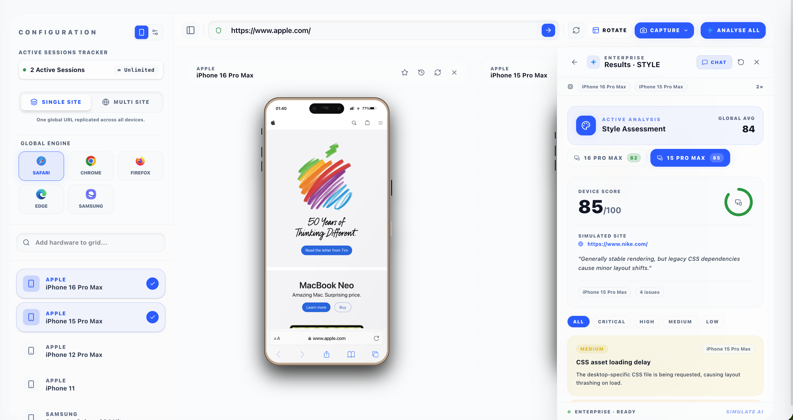 AI analysis results for PM review